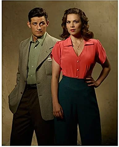 Agent carter blouse 50s top - Peggy Carter inspired Double-Layered Blouse