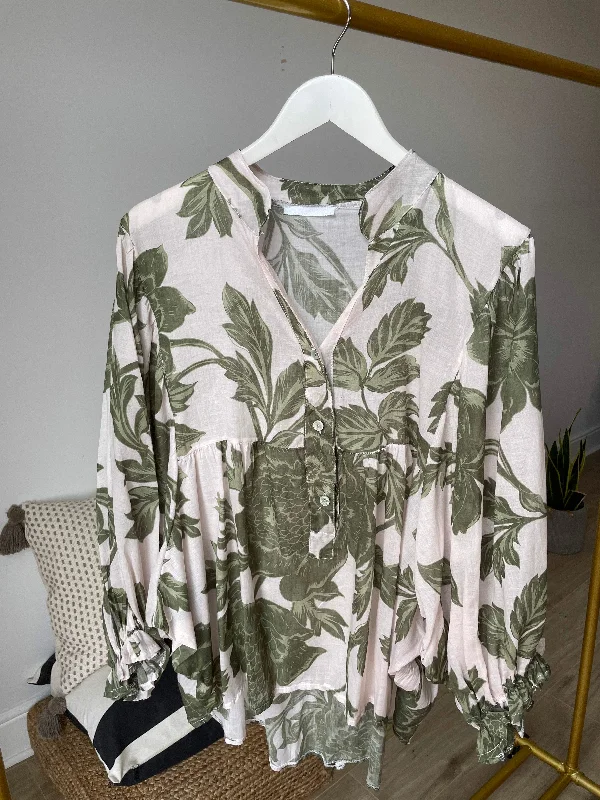 Beige/Khaki Print