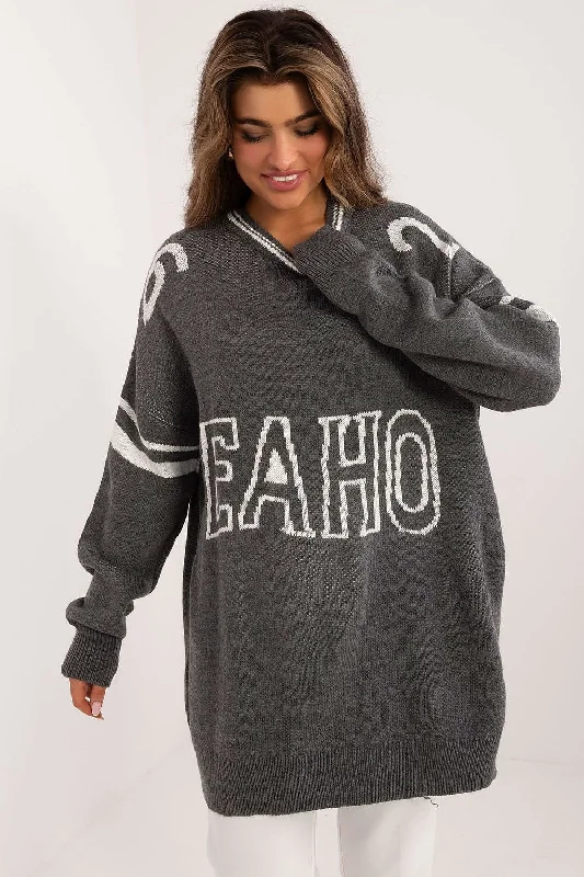 Long jumper Badu Zippered Front Buttoned Front Snap Front