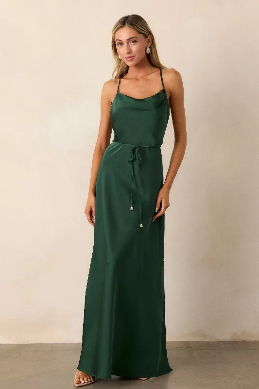 Gleaming Glam Emerald Maxi Dress Stylish Longline Maxi Dress