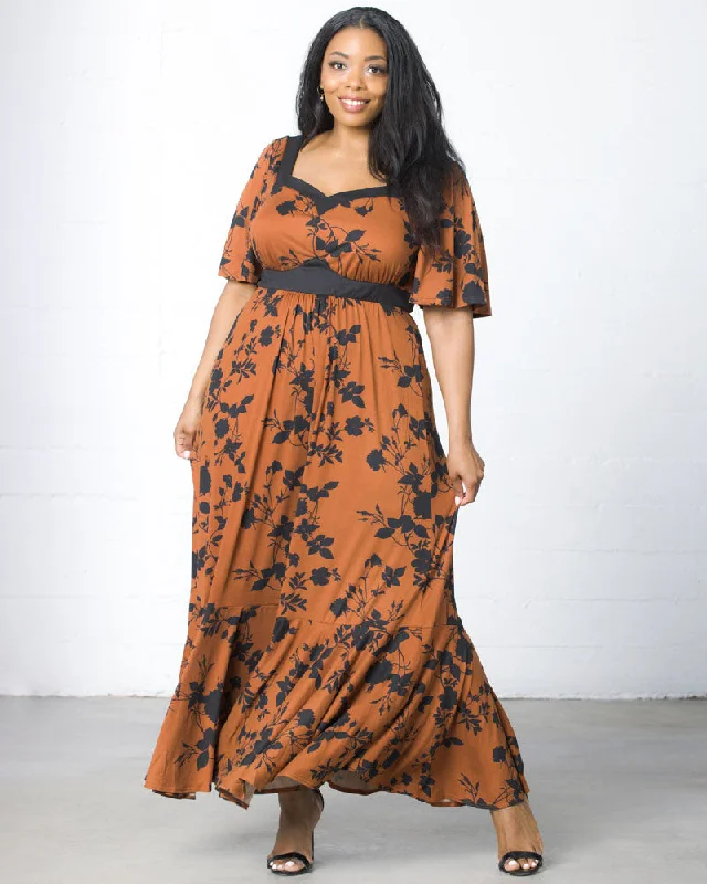 Icon Maxi Dress - Final Sale! Trendy Floral Print Maxi Dress