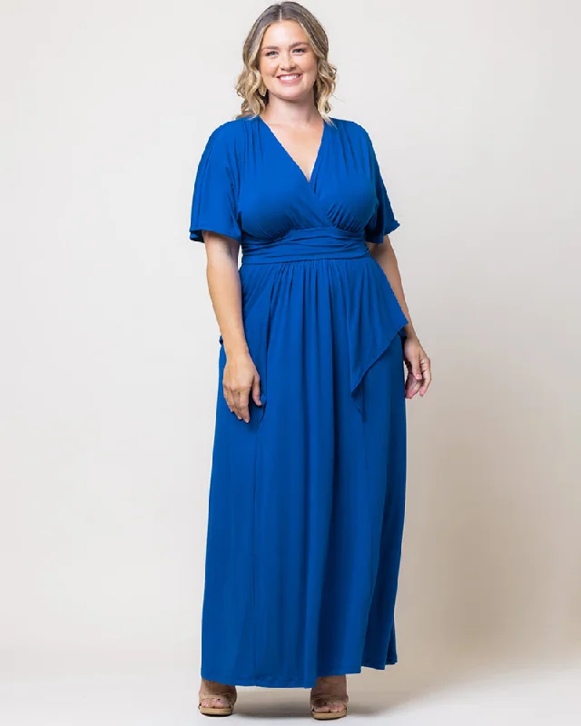 Indie Flair Maxi Dress - Sale! Comfortable Ruffle Hem Maxi Dress