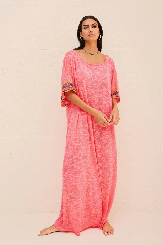 Mesh Sleeve Maxi Dress Cozy Spaghetti Strap Maxi Dress