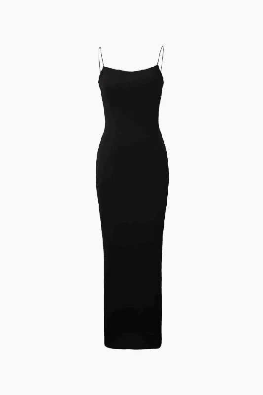 Square Neck Jersey Maxi Dress Fashionable Layered Maxi Dress