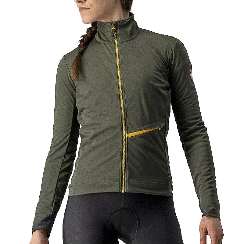 Castelli Go Jacket Women's A-Line Jacket Boat Neck Shawl Collar