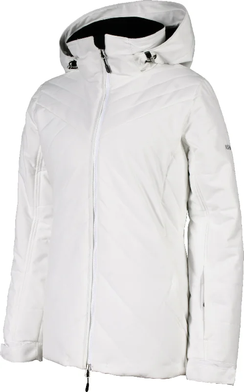 Karbon Beam Jacket Womens Arctic White Satin Fabric Silk Fabric Chiffon Fabric