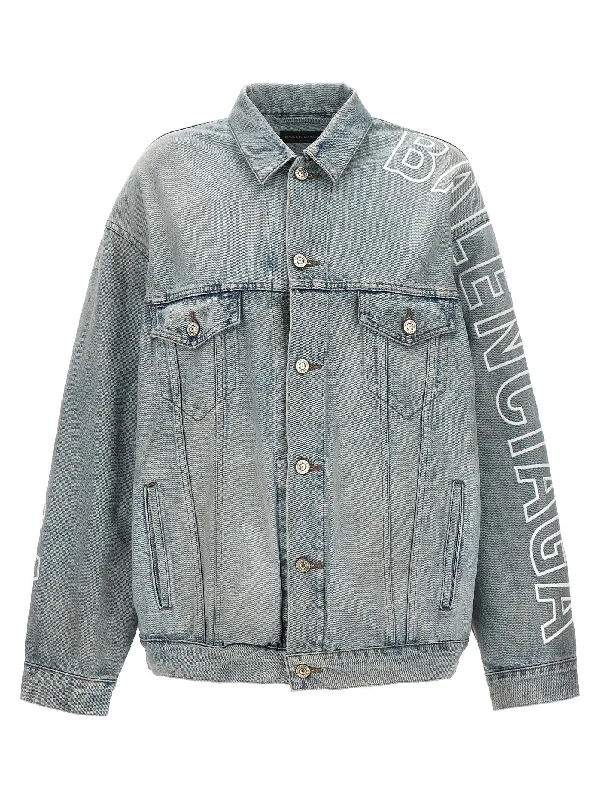 Logo Embroidery Denim Jacket Denim Jacket Leather Jacket Suede Jacket