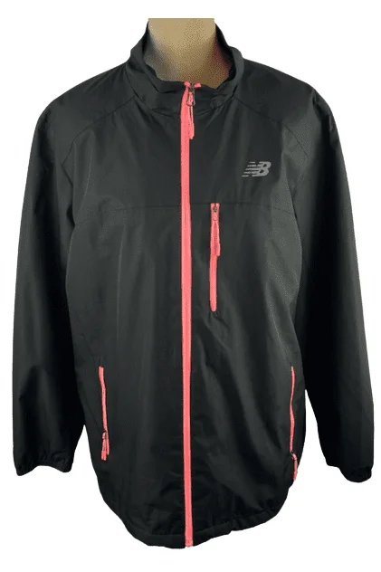 New Balance women's black/pink jacket size 2X Knit Jacket Woven Jacket Fleece Jacket