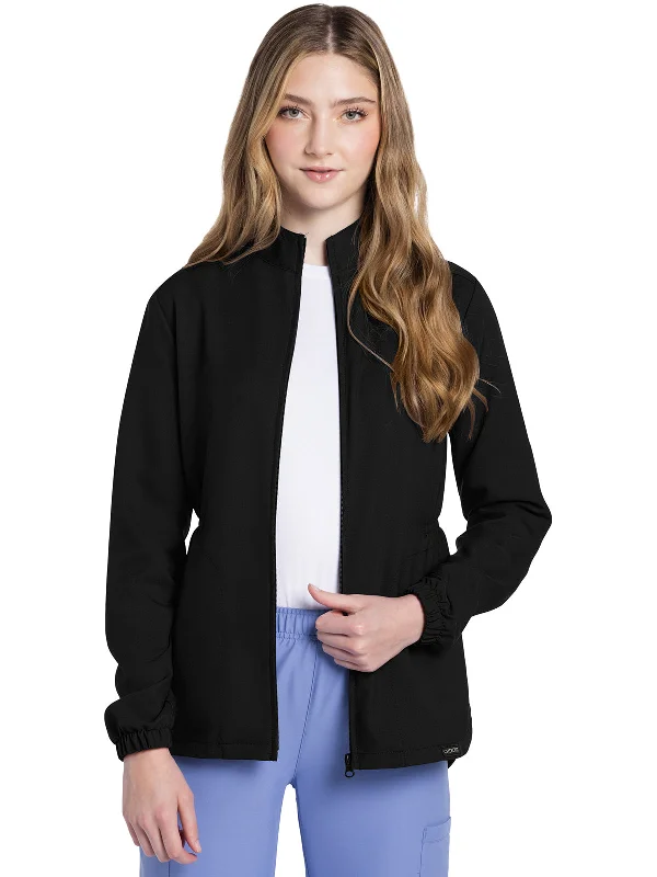 WW Originals Ultra - Women's Zip Front Anorak Jacket Rayon Fabric Velvet Fabric Corduroy Fabric