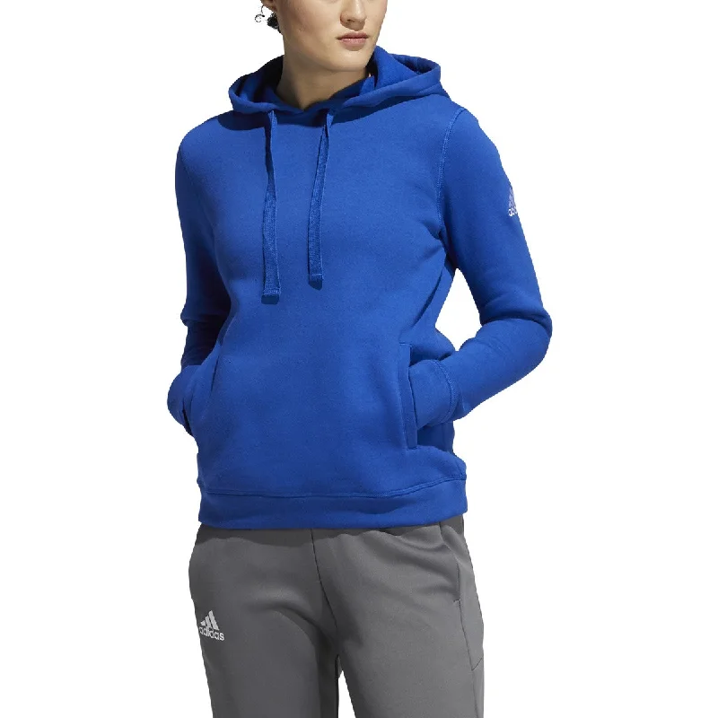 adidas Women's Fleece Hoodie Hoodie with Hem Frayed Vintage Worn