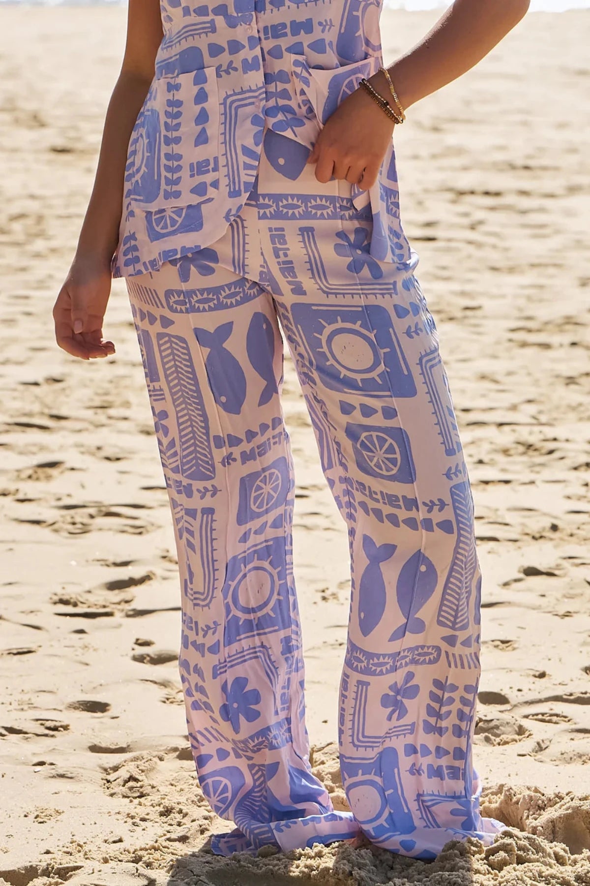 Mai Tai Print Blake Pants Relaxed Lounge Trousers