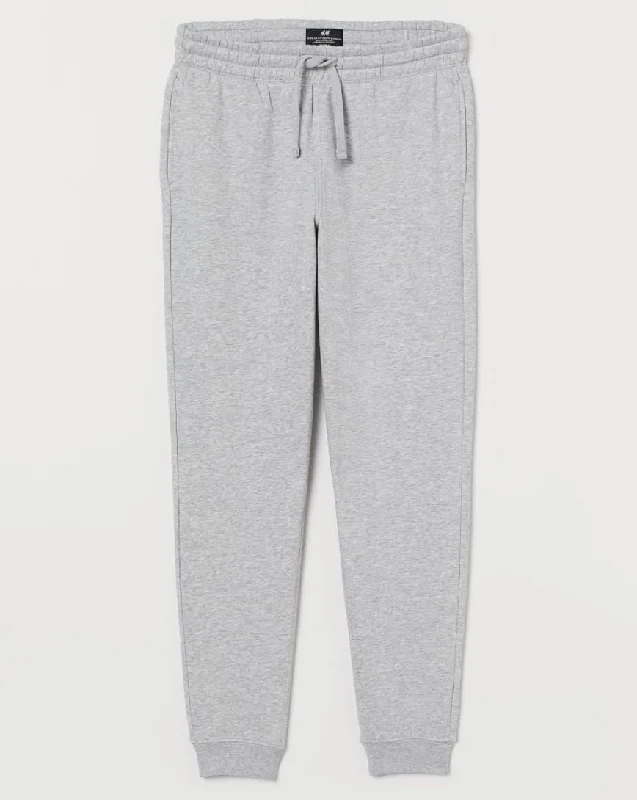 Heather Grey Jogger Pants Trendy Tapered Pants