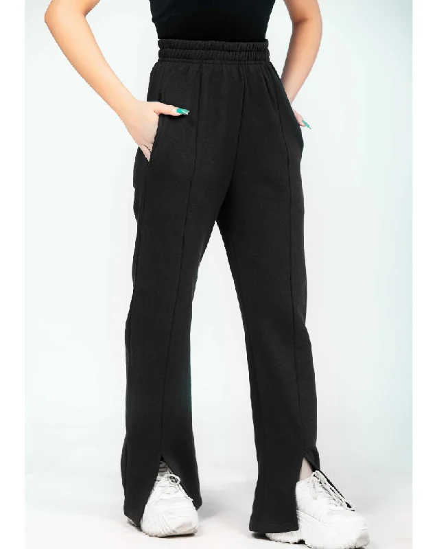 High Waist Flare Leg Pants Stylish Slim Trousers