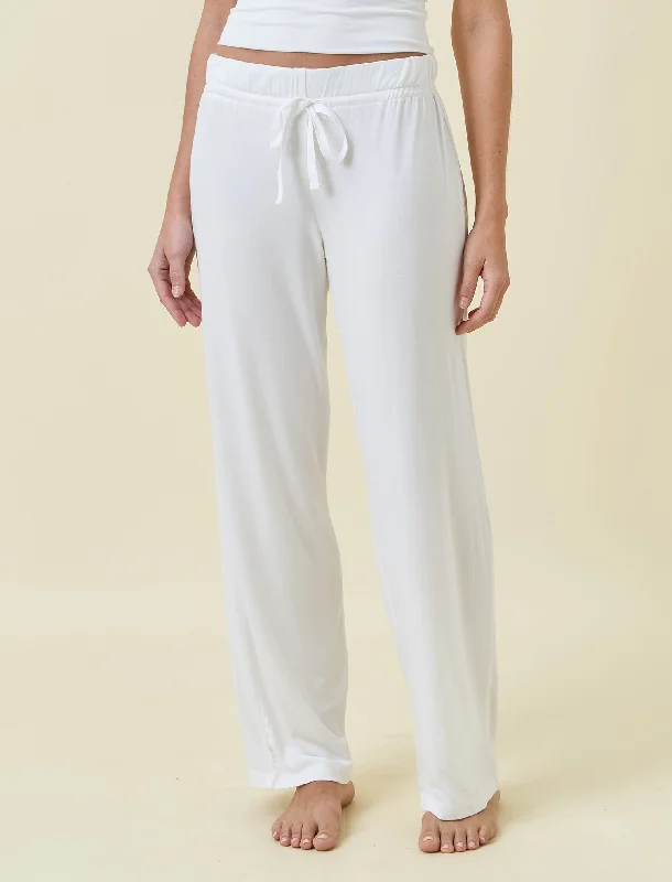 Kate Modal Soft Full Length Pant Relaxed Fit Trousers