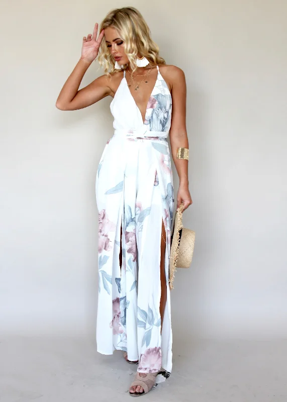 Lost In The Sun Pantsuit - Coastal Trendy Tapered Pants