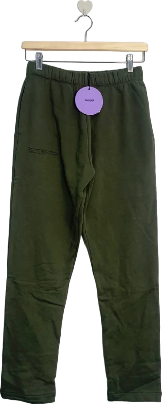 PANGAIA Rosemary Green Organic Cotton Slim Leg Track Pants XS Fashionable Sporty Pants