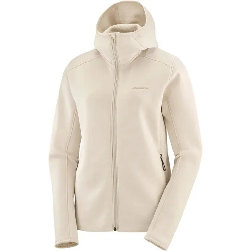 Salomon Women's Sential Midfleece Fullzip Hoodie Hoodie with Snap Buttons Easy Quick