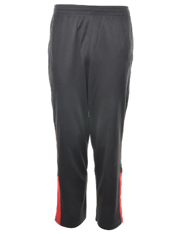 Starter Black Track Pants - W32 L28 Trendy Wide-Leg Pants