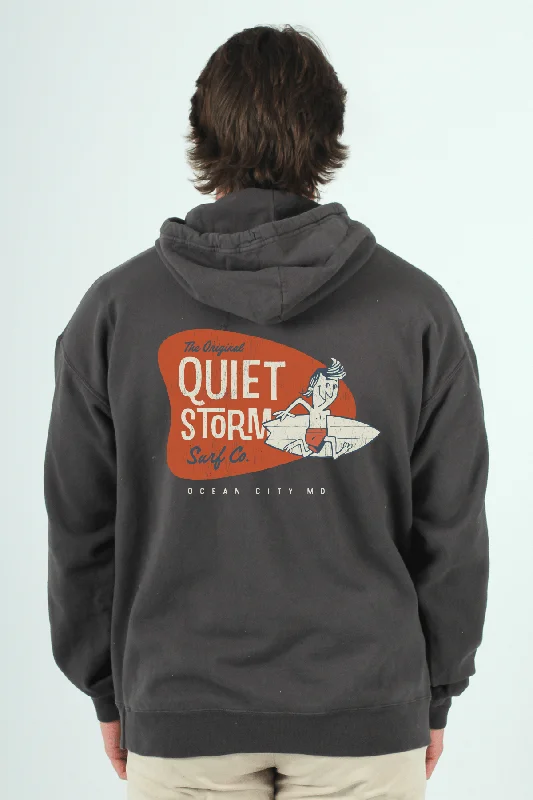 Surfer Dude Hoodie Hoodie with High-Low Hem Asymmetrical Trendy