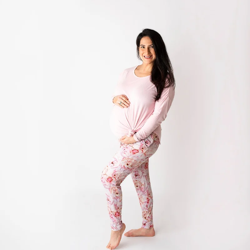 Sweet Rosé Mama Pants Casual Sweatpants Style