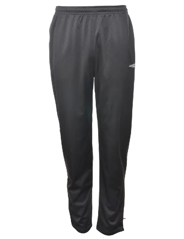 Umbro Black Vintage Track Pants - W32 L30 Comfortable Cargo Pants