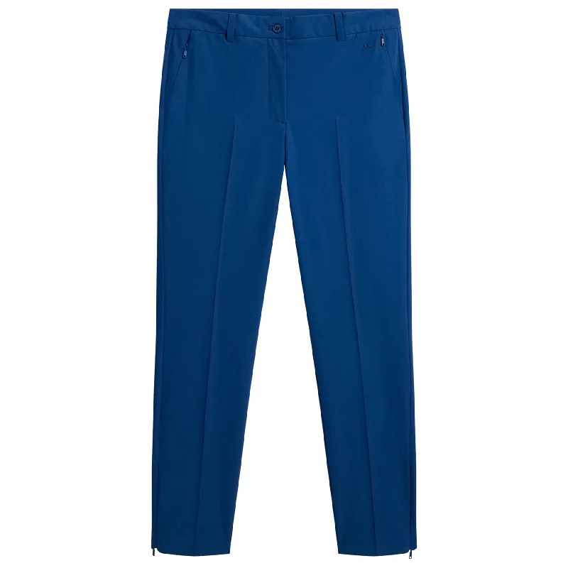 Womens Pia High Stretch Pants Estate Blue - SU24 Relaxed Linen Pants