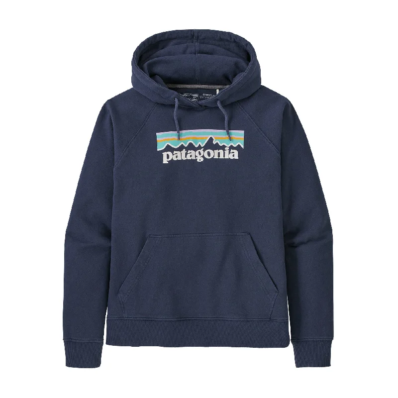 W's Pastel P-6 Logo Organic Hoody Hoodie with Patch Decorative Personalized