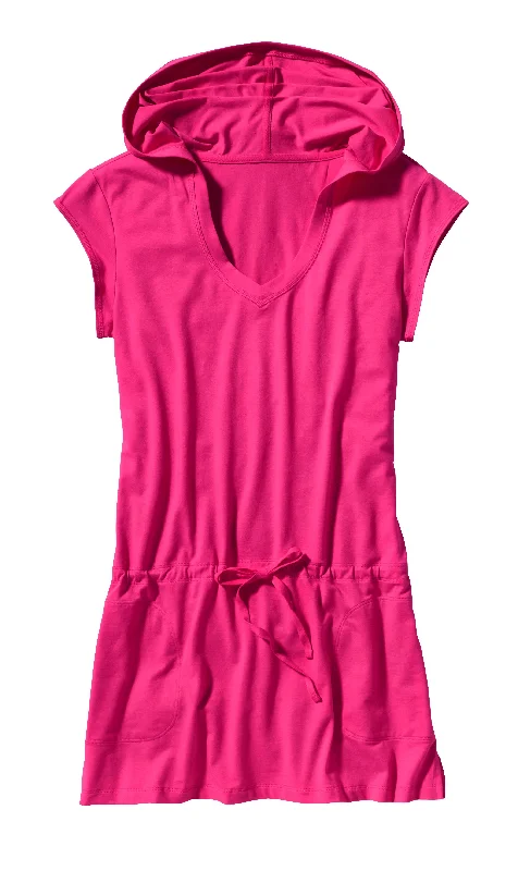 W's Short-Sleeved After-Sun Hoody Hoodie with Elastic Cuffs Stretchable Comfortable