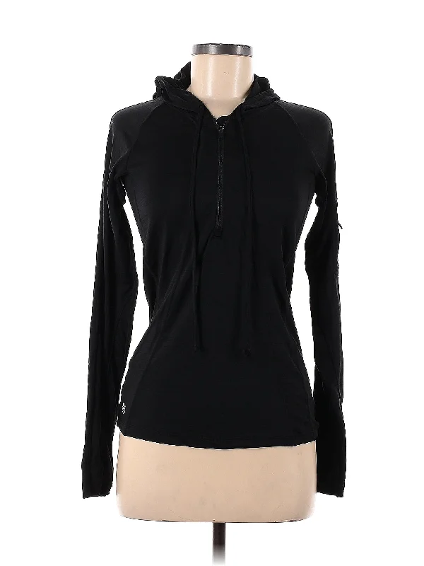 Zip Up Hoodie Hoodie with Tied Waist Feminine Flattering