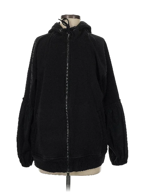 Zip Up Hoodie Hoodie with Sequins Glamorous Eye-catching