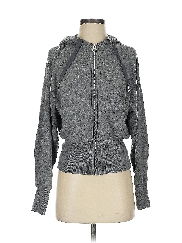 Zip Up Hoodie Hoodie with Rhinestones Sparkly Elegant