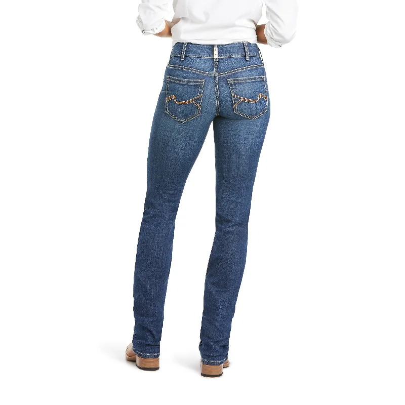 Ariat R.E.A.L. Mid Rise Myla Stackable Straight Leg Jean Stylish Bootcut Denim Jeans