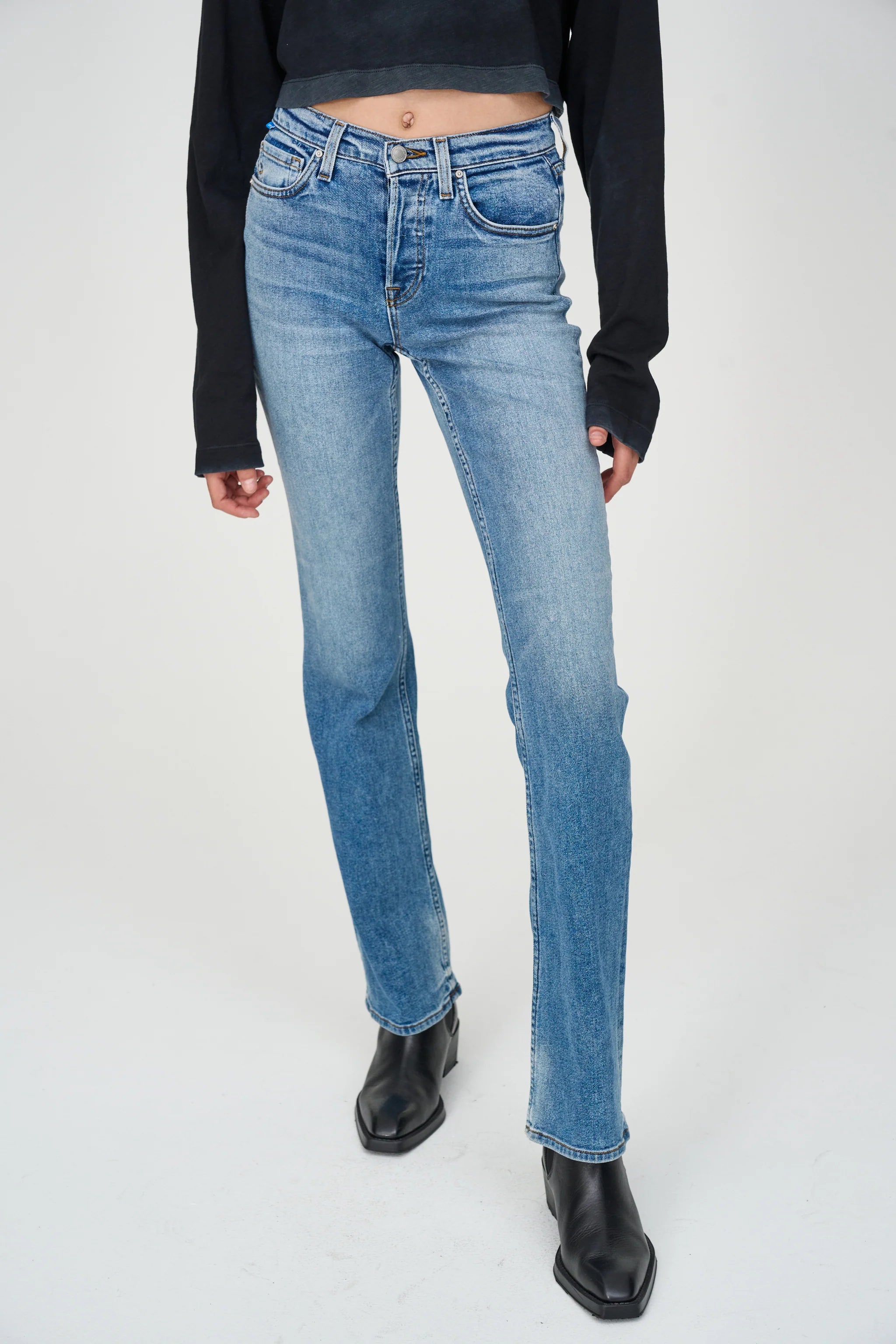 Cindy Jean - Prince Fashionable Straight Cut Jeans