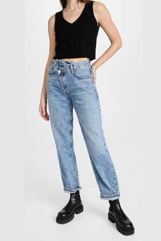 Criss Cross Jean - Eternal Trendy Colored Denim Jeans