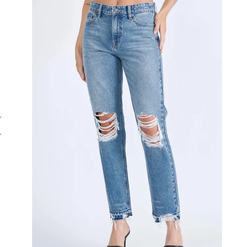 Hidden Bailey High Rise Boyfriend Jean Comfortable Straight-Legged Denim