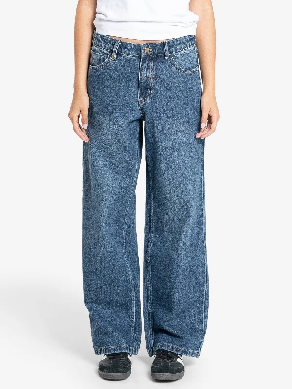 Billie Low Jean - Roadhouse Blue Fashionable Vintage Wash Jeans