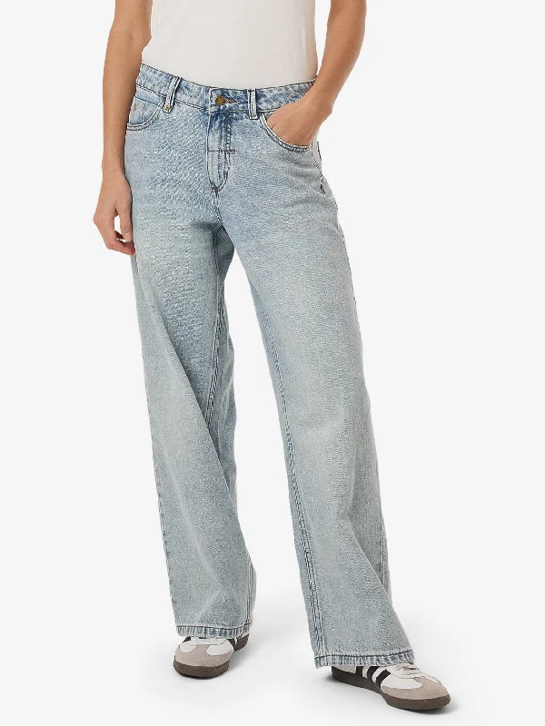 Billie Low Jean - Tainted Blue Stylish Shredded Denim Jeans