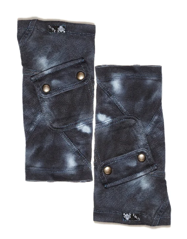 JEANIE ARMWARMER Comfortable Faded High-Rise Jeans