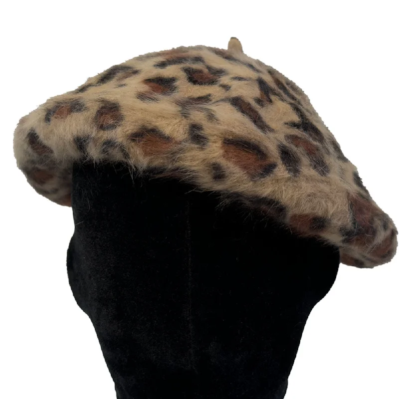 Jeanne Simmons - Angora Cheetah Beret Fashionable Straight Fit Denim