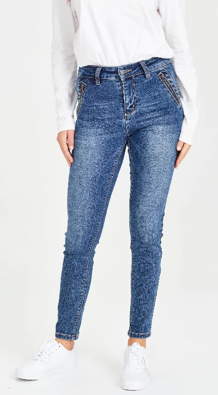 Junkfood Jean | Cooper | Dark Blue Comfortable Boyfriend Jeans