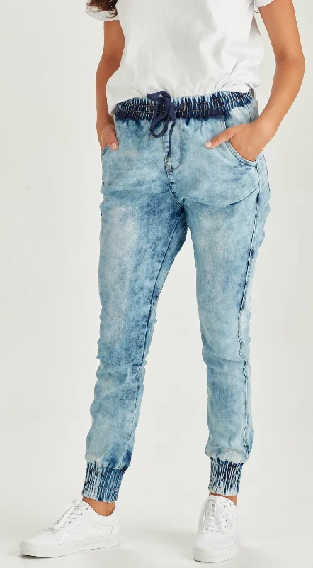 Junkfood Jean | Sahara | Acid Wash Blue Classic Blue Denim Jeans