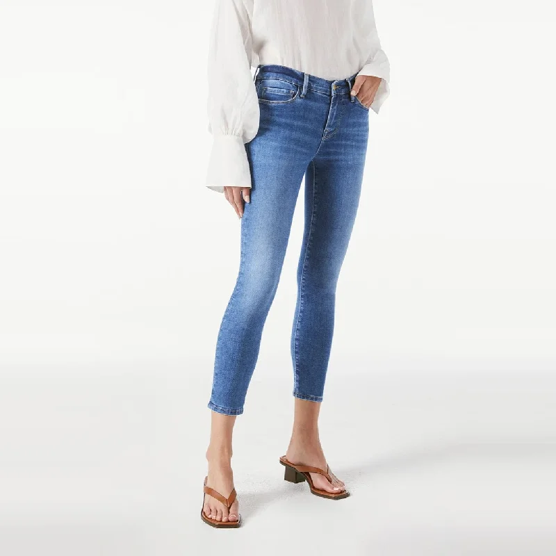 Le Skinny de Jeanne Crop (Maiden) Trendy Paperbag Waist Jeans