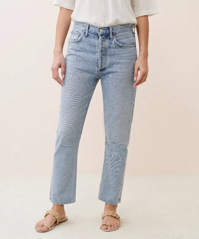 Riley Crop Jean Comfortable Full-Length Denim Jeans