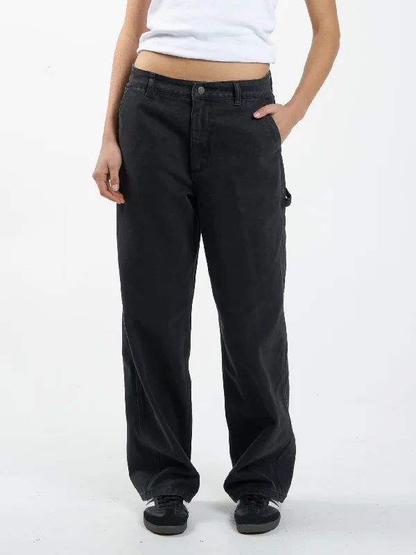 Slouch Carpenter Jean - Dusk Black Comfortable Straight-Legged Denim