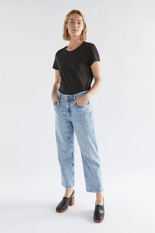 Ven Jean - Light Wash Casual Wide-Legged Denim Jeans