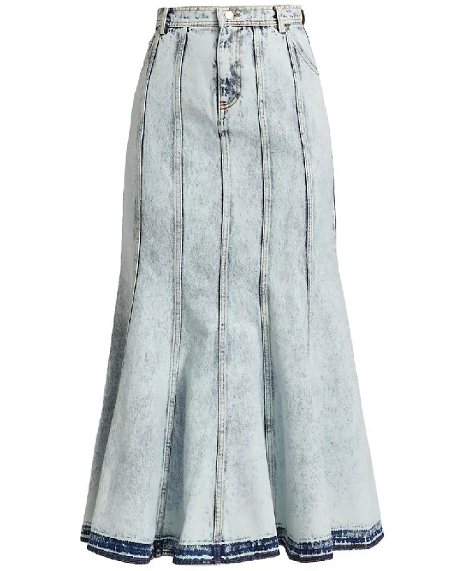 Lex Denim Skirt in Acid tulle skirt dreamy