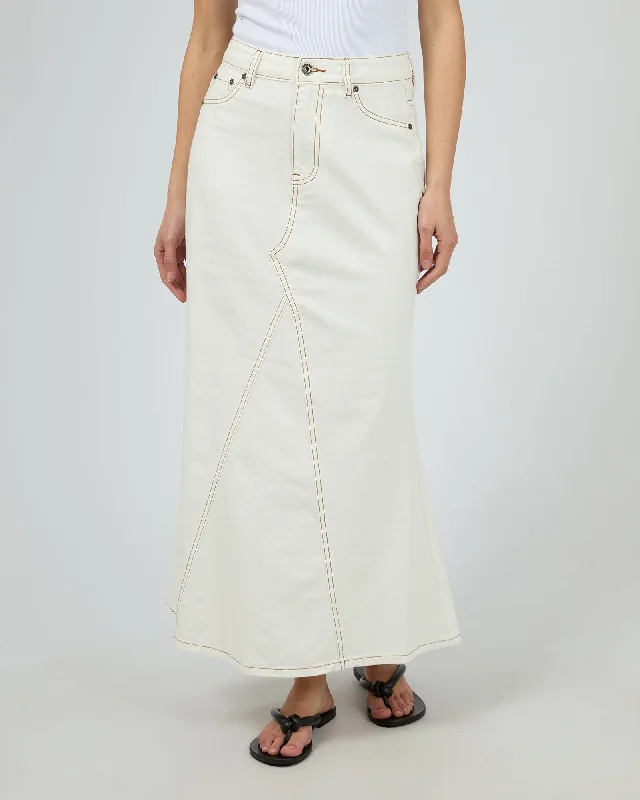 Lana Skirt Vintage White linen skirt light