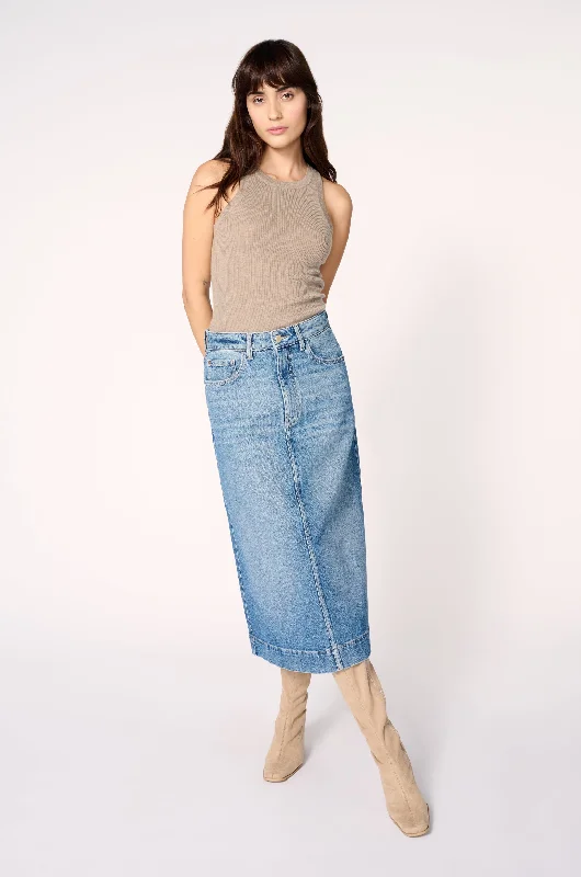 LIN - DENIM SKIRT | WILD WEST casual skirt length