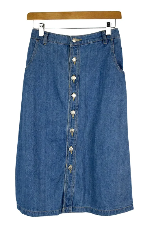 Colza Brand Denim Skirt linen skirt natural