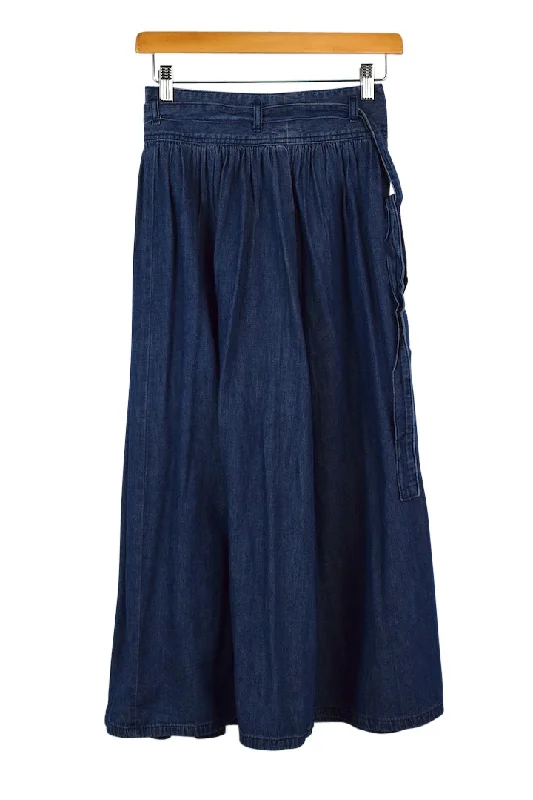 Denim Skirt chiffon skirt flowing